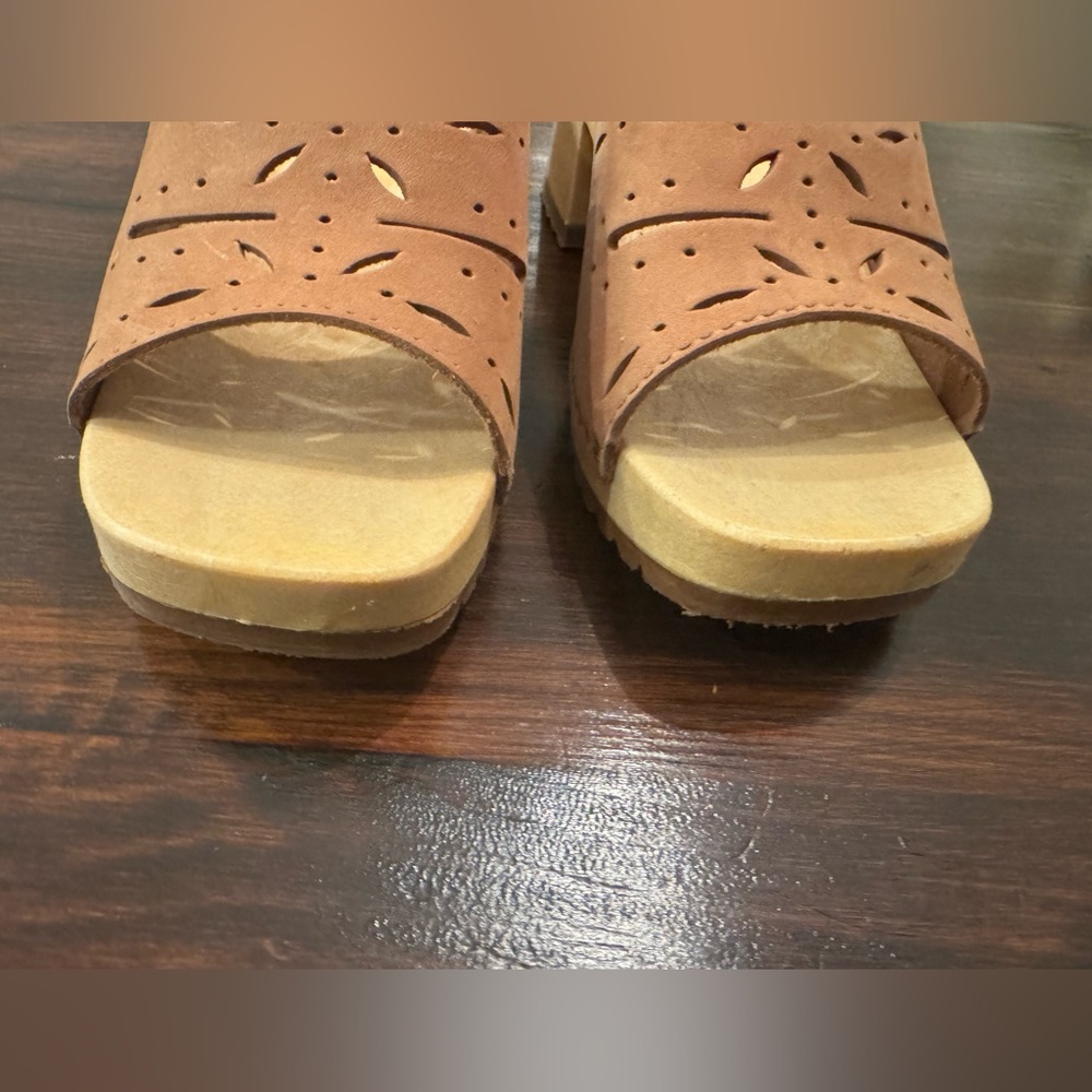 Brown Leather Women's Sandals leathercraft size 6 women’s - Picture 2 of 10